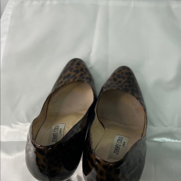 Jimmy Choo Brown Leopard Print Heels - Picture 4 of 9